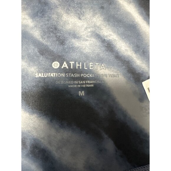 Athleta Women's 25” Salutation Stash Pocket ll 7/8 Tight 599748 Blue Size M - Picture 7 of 11